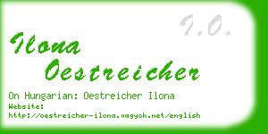 ilona oestreicher business card